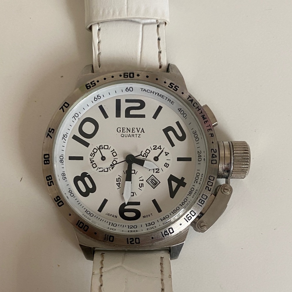Geneva Quartz White watch